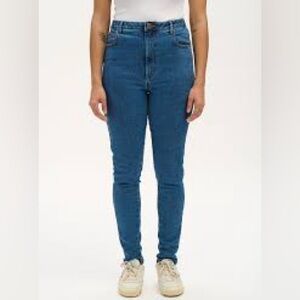 Lucy & Yak Soho Close Fitting Jeans ORGANIC DENIM Blue Size UK8L US4L